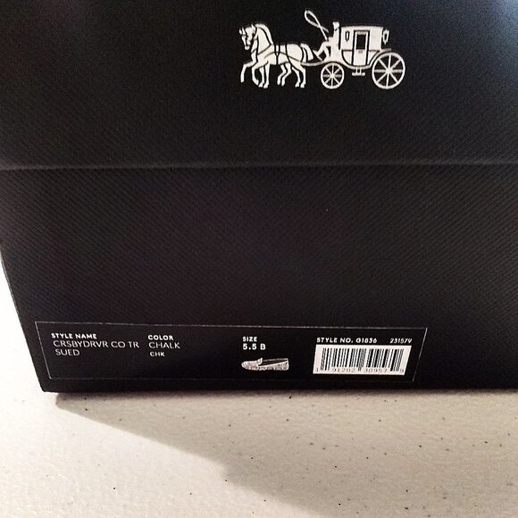 Coach Cream Crosby Driver Suede Tea Rose NIB S5.5 - Picture 10 of 12